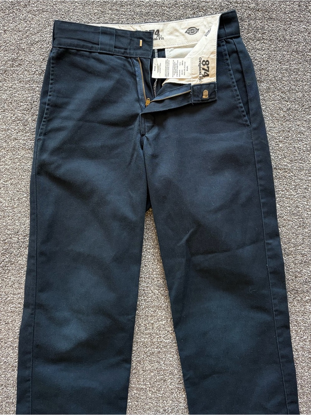 Dickies Dark Blue Straight Leg Work Pants